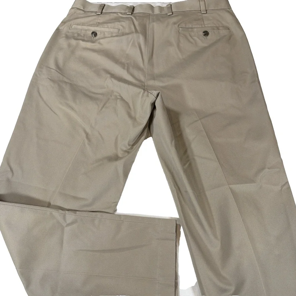 Brooks Brothers Advantage Chino Clark Fit Khaki Pants Men's 36x30 Tan‎ Cotton